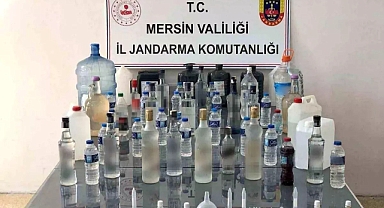 Mersin'de 127 Litre Sahte İçki Ele Geçirildi