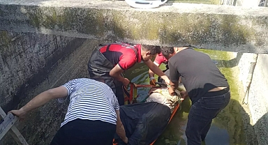 Toroslar'da Sulama Kanalına Düşen Yaşlı Adam Kurtarıldı