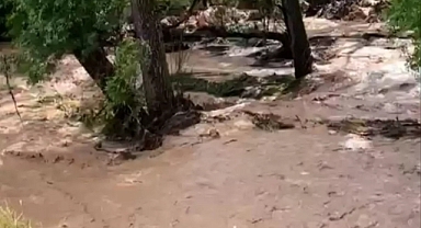 Sorgun'da Sağanak Yağış Sele Neden Oldu