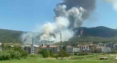 Soma'da orman yangını! Ekipler sevk edildi