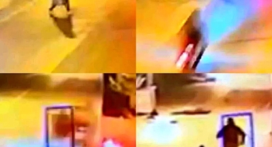 Çeşmeli'de Kaza anı kamerada: Motosikletlinin çarptığı yaya hayatını kaybetti