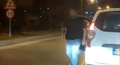Trafikte tartıştığı sürücüye yumruk attı, o anlar kamerada
