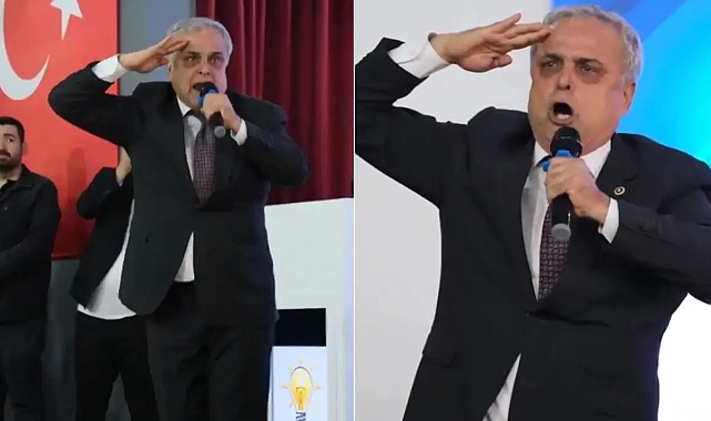 AK Parti'ye geçen Hasan Ufuk Çakır, bu kez Erdoğan'ın fotoğrafına selam durdu