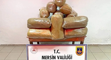 Mersin'de 100 kilo kaçak tütün ele geçirildi, 1 kişi gözaltına alındı